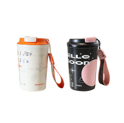 단열 스테인레스 스틸 여행 커피 머그 텀블러 컵 재사용 유출 방지 380ml 510ml