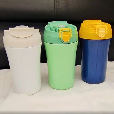 15oz 진공 사무실 물병 이중 벽 단열 여행 커피 컵 실리콘 뚜??