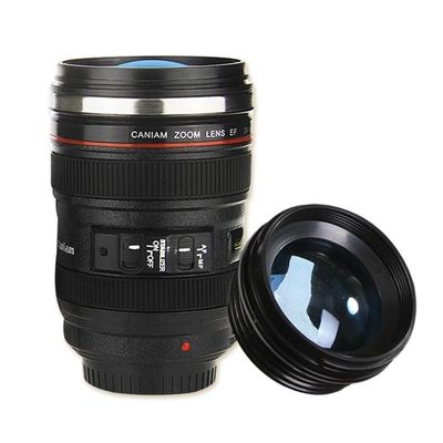 단열 텀블러 24-105 카메라 렌즈 커피 머그 용량 401-500ml 로고 프린트