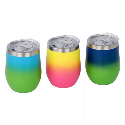 캠핑 기회 12oz 스테인레스 스틸 단열 된 PP 식품 등급 뚜?? 과 달걀 모양 머그