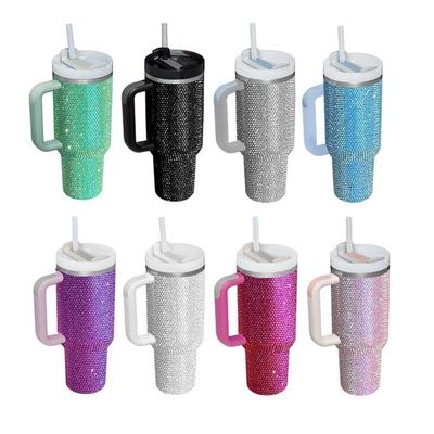 맞춤형 재사용 냉면 300ml/400ml 다이아몬드 뚜?? 이 있는 이중 벽 컵