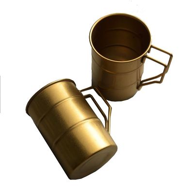 미니멀리즘 디자인 스타일 깨지지 않는 스테인레스 스틸 핑트 맥주 컵 380ml 손잡이