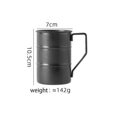 미니멀리즘 디자인 스타일 깨지지 않는 스테인레스 스틸 핑트 맥주 컵 380ml 손잡이