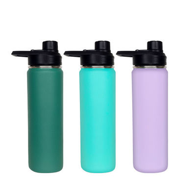 650ml 체육관 물병 금속 스테인리스 스틸 터블러 야외 스포츠 휴대용