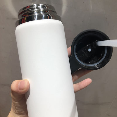 진공 단열 체육관 물병 304 스테인레스 스틸 사진 직선 음료 뚜??