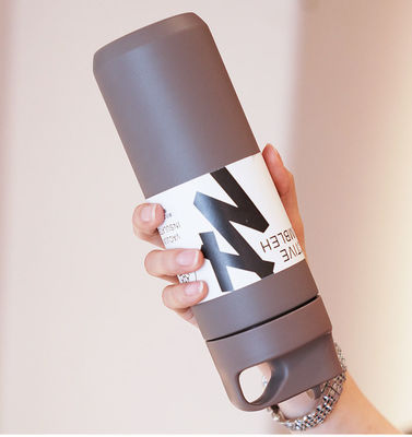 듀얼 월드 진공 물병 550ml 용량 단열 스포츠 병 손잡이