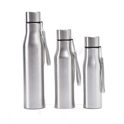 외관 단일 벽 스테인레스 스틸 물병 핫 콜드 기능 500/750/1000ml