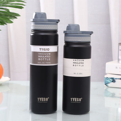야외 여행 스테인레스 스틸 물병 플립 톱 뚜?? 과 넓은 입 단열