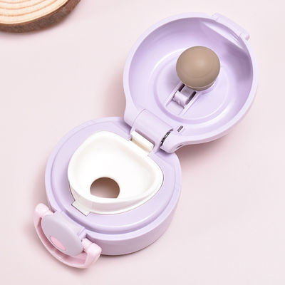 만화 디자인 350ml 스테인리스 스틸 테르모스 병 반짝이는 뚜?? 으로 음료가 뜨겁게 유지