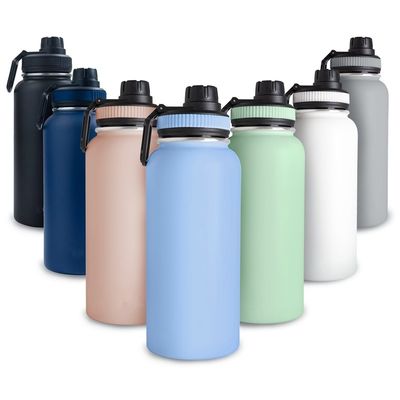 32oz 이중 벽 스테인리스 스틸 병 스포츠 병 손잡이 뚜?? 와 함께 진공 물병