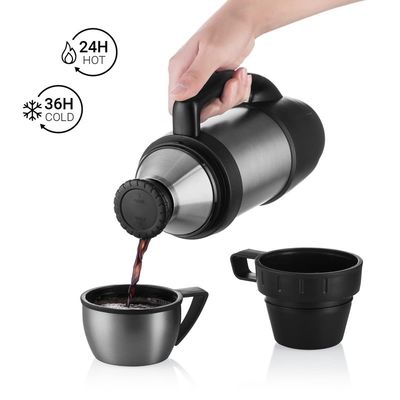 진공 병 1000ML 이중 벽 스테인리스 스틸 테르모스 병 로고와 함께 체육관 병