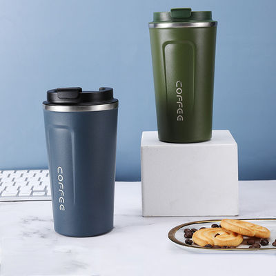 환경 친화적 인 380ml 500ml 지속 가능한 여행을위한 이중 벽화 스테인레스 스틸 텀블러