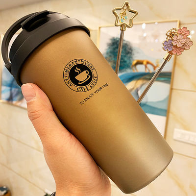500ml 스테인리스 텀블러 스틸 단열 컵 커피 머그 병 클래식 디자인 스타일
