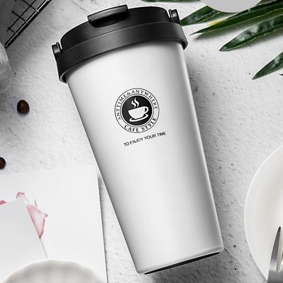 500ml 스테인리스 텀블러 스틸 단열 컵 커피 머그 병 클래식 디자인 스타일