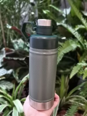 노란색 단열 스테인레스 스틸 스포츠 물병 BPA 무료 진공 병 18oz 25oz 물병