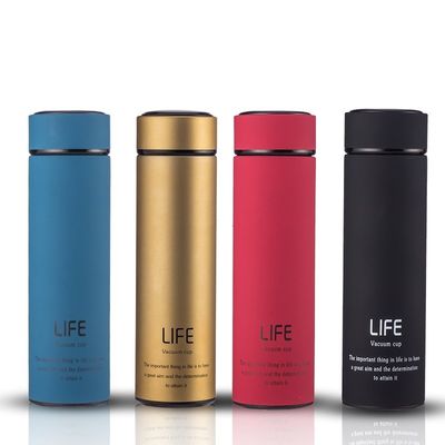 체육관용 500ml 스테인리스 스틸 듀플 레이어 고무 코팅 테르모스 진공병