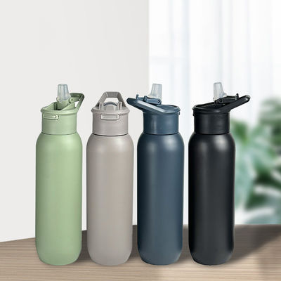 아웃도어 스포츠 단열 병 32oz 스테인리스 스틸 진공 병 플라스틱 뚜??