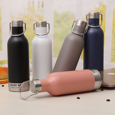가정 및 스포츠 선물 500ml 스테인리스 스틸 고무 매트 페인트 맞춤 색상으로 듀얼 벽 테르모 플라스크