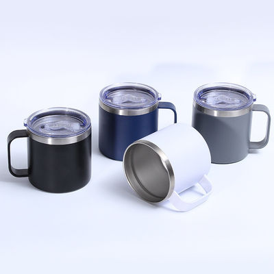 사용자 지정 로고 개인 여행 컵 스테인리스 스틸 컵 성인용 12oz/14oz 용량