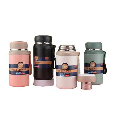 여행 및 사무실 필수 1000ml 스테인리스 스틸 진공 병 열 단열