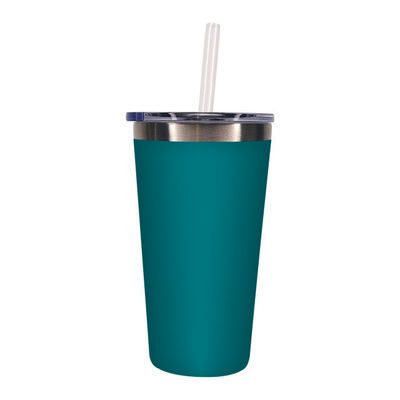 이 550ml 스테인리스 스틸 단열 텀블러로 이동 중에 좋아하는 음료를 즐기세요.
