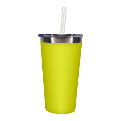 이 550ml 스테인리스 스틸 단열 텀블러로 이동 중에 좋아하는 음료를 즐기세요.