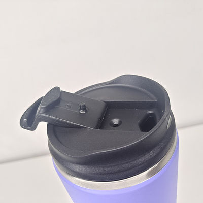12oz PP 식품 등급 뚜?? 사용자 지정 로고 어드벤처 아웃도어 이중 벽 단열 여행 머그
