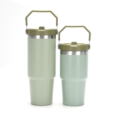 사용자 지정 색상 로고 20Oz 30Oz 이중 벽 수블리메이션 단열 휴대용 텀블러 여행 자동차 커피 머그 핸들