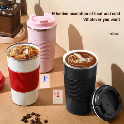스테인레스 스틸 여행 커피 머그 진공 단열 재사용 커피 텀블러 380ml 510ml