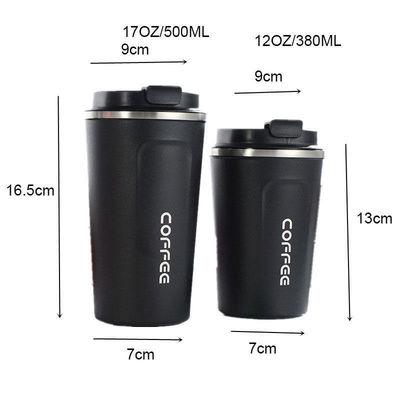 LID 12/17oz 이중 벽 18/8 테르모스 커피 진공 단열 여행 스테인레스 스틸 커피 머그