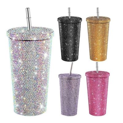 500ML 스테인리스 스틸 진공 고립 커피 텀블러 뚜?? 가 짚과 짚과 함께
