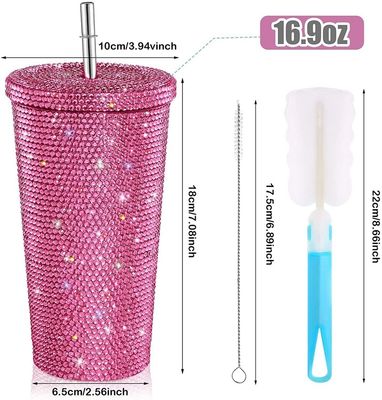 500ML 스테인리스 스틸 진공 고립 커피 텀블러 뚜?? 가 짚과 짚과 함께