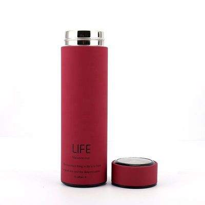 스테인레스 스틸 304 이중 벽 500ml 진공 병 차 사용자 지정 로고 조각