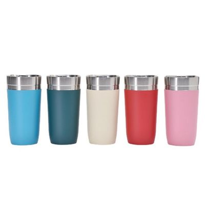 500ml 용량 휴대용 스테인레스 스틸 커피 컵 이동 중 개인화 커피