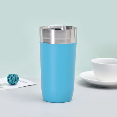 16oz 스테인리스 스틸 듀얼 벽 진공 여행 컵