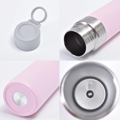 사용자 지정 로고 500ml 스테인리스 스틸 듀얼 벽 진공 단열 물병 야외용