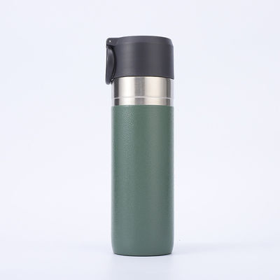 사용자 지정 로고 500ml 스테인리스 스틸 듀얼 벽 진공 단열 물병 야외용
