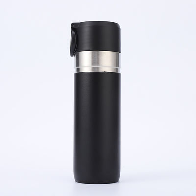 사용자 지정 로고 500ml 스테인리스 스틸 듀얼 벽 진공 단열 물병 야외용