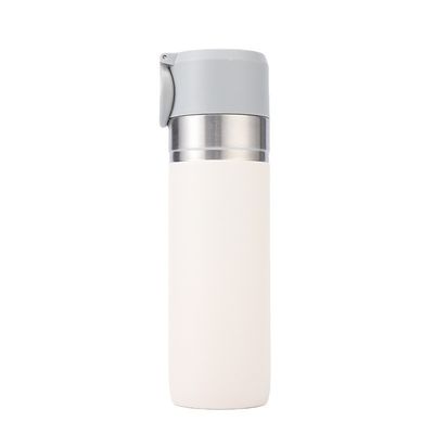 사용자 지정 로고 500ml 스테인리스 스틸 듀얼 벽 진공 단열 물병 야외용