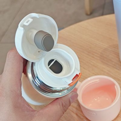 스테인레스 스틸 어린이 물병 500ml 귀여운 텀블러 컵 사용자 지정 패턴과 뚜??