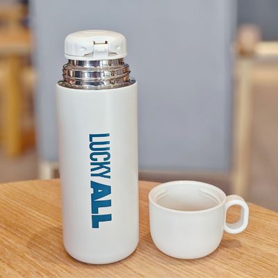스테인레스 스틸 어린이 물병 500ml 귀여운 텀블러 컵 사용자 지정 패턴과 뚜??