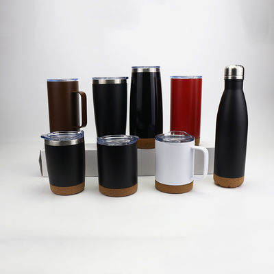 12oz/16oz 매트 블랙 스테인리스 스틸 코크 바닥 머그 맞춤형 색상 현대 디자인