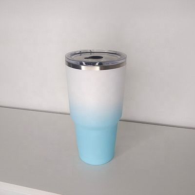 30oz 스테인리스 스틸 진공 단열 커피 머그 뚜?? 이 있는 쌍벽 텀블러 컵
