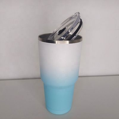 30oz 스테인리스 스틸 진공 단열 커피 머그 뚜?? 이 있는 쌍벽 텀블러 컵