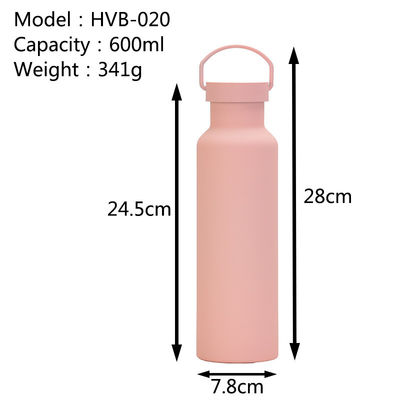 진공 격리 스테인레스 스틸 음료 병 용량 600ml 사용자 정의 가능한 물병