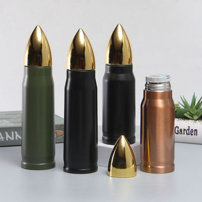 500ml 1000ml 스테인리스 스틸 진공 총알 테르모스 컵 이중 벽 총알 텀블러 금