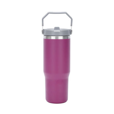 미니멀한 디자인 스타일 30oz BPA 무료 진공 단열 텀블러 플립 빨대 테르모스