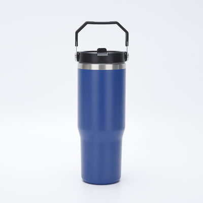 미니멀한 디자인 스타일 30oz BPA 무료 진공 단열 텀블러 플립 빨대 테르모스